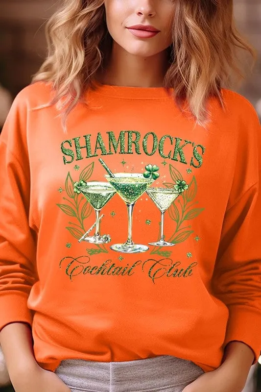 Shamrock's Cocktail Club Graphic Plus Sweatshirt