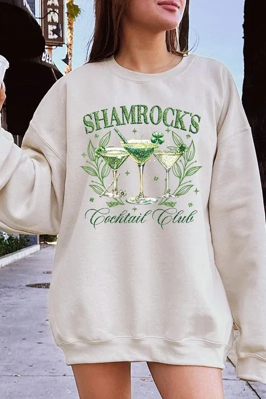 Shamrock's Cocktail Club Graphic Plus Sweatshirt