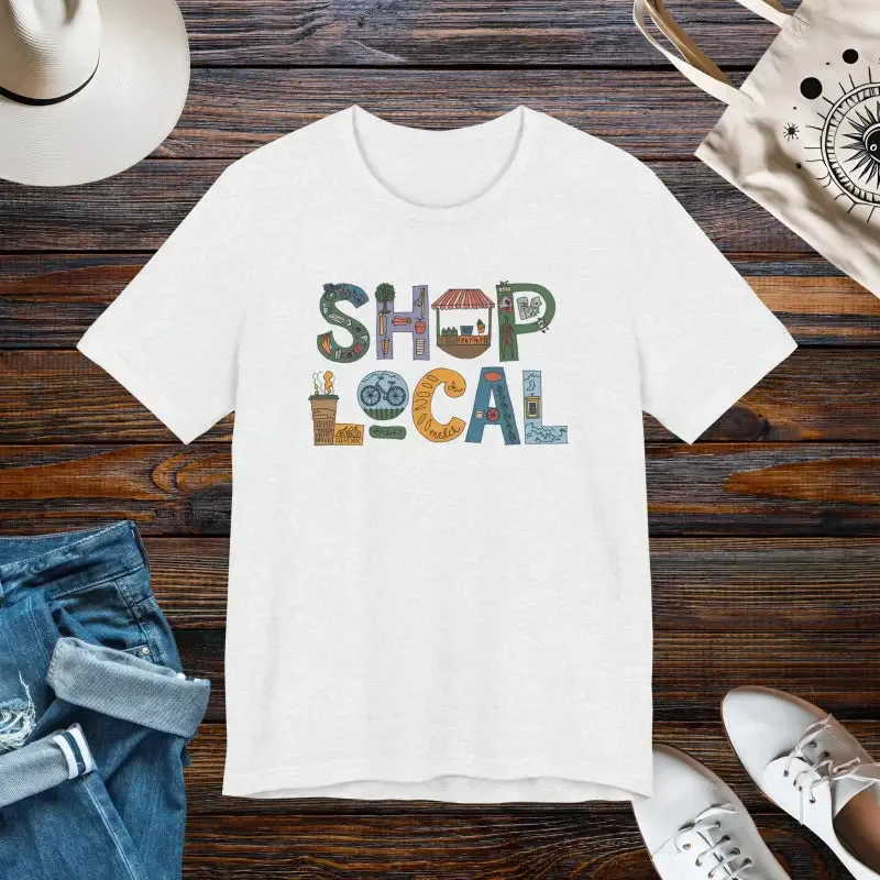 Shop Local Short Sleeve Tee Effortless Style Crew Neck