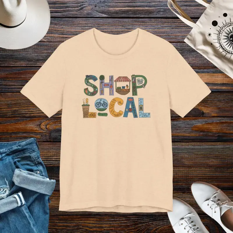 Shop Local Short Sleeve Tee Effortless Style Crew Neck