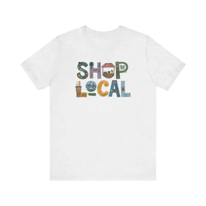 Shop Local Short Sleeve Tee Effortless Style Crew Neck