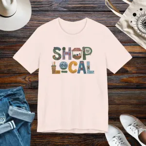 Shop Local Short Sleeve Tee Effortless Style Crew Neck