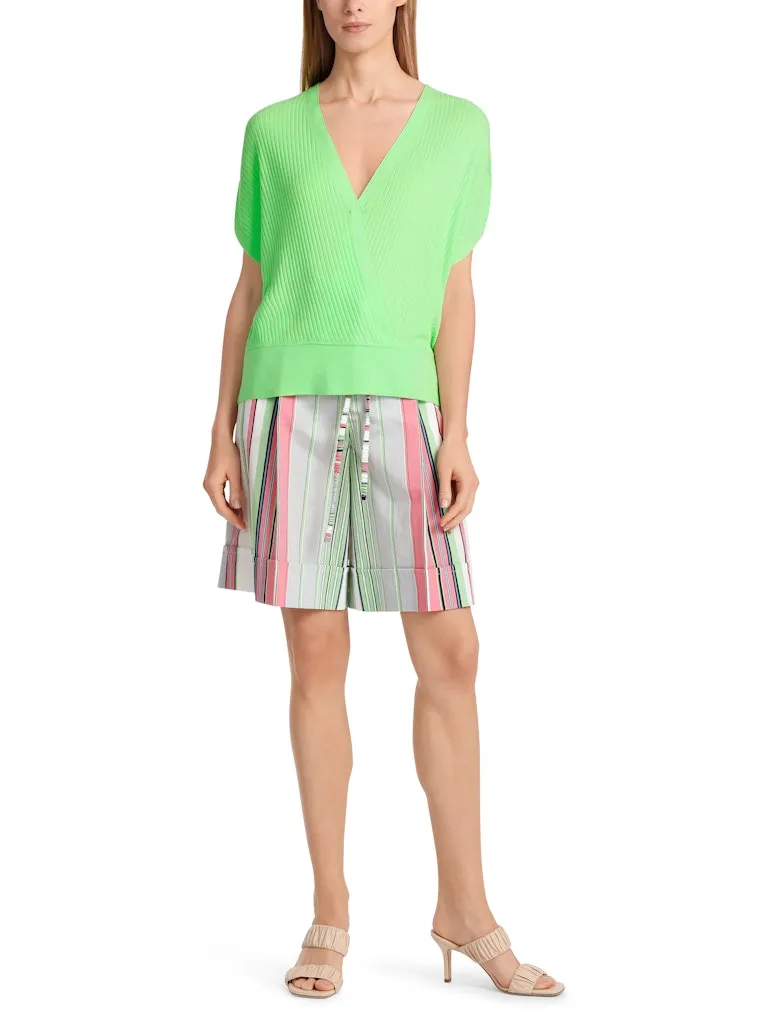 Short Sleeve Wrap Top