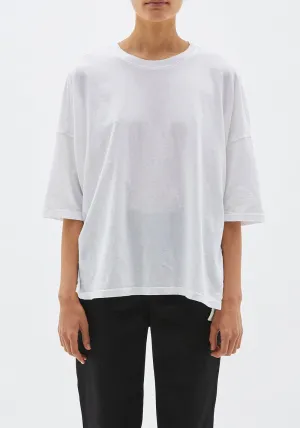 Slouch Side Step Short Sleeve T-Shirt White