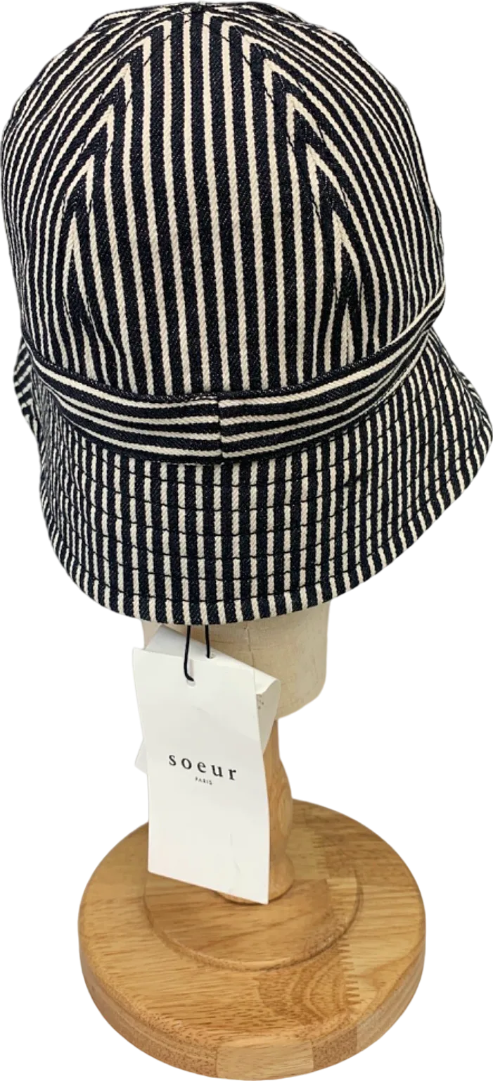 Soeur Noir/Blanc Stripe Bucket Hat One Size