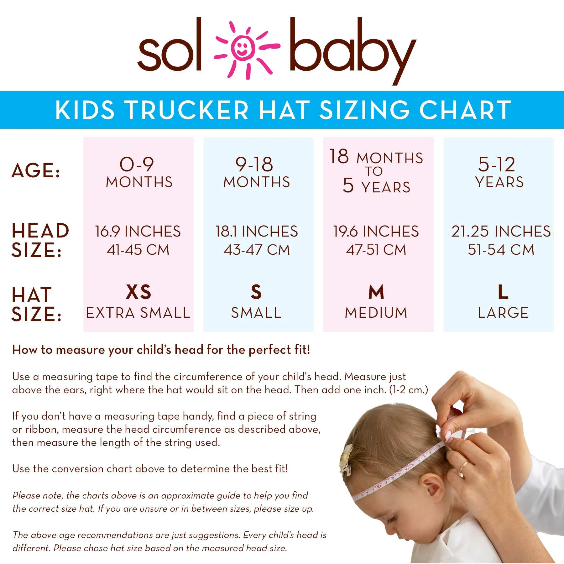 Sol Baby California Bear Aqua Trucker Hat