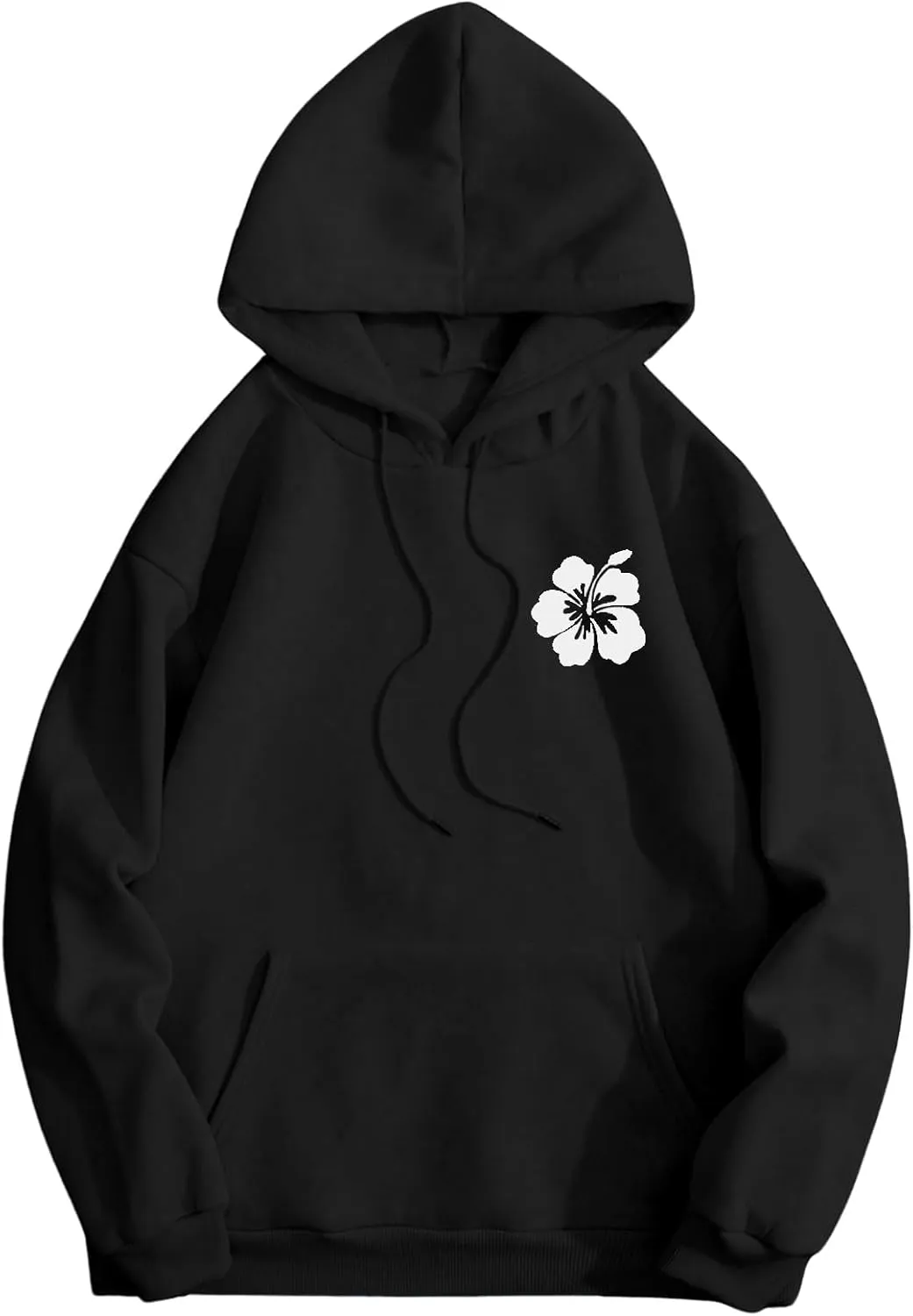 SOLY HUX Womens Sweatshirt Graphic Hoodies Letter Print Casual Long Sleeve Drawstring Pullover Tops with Pocket
