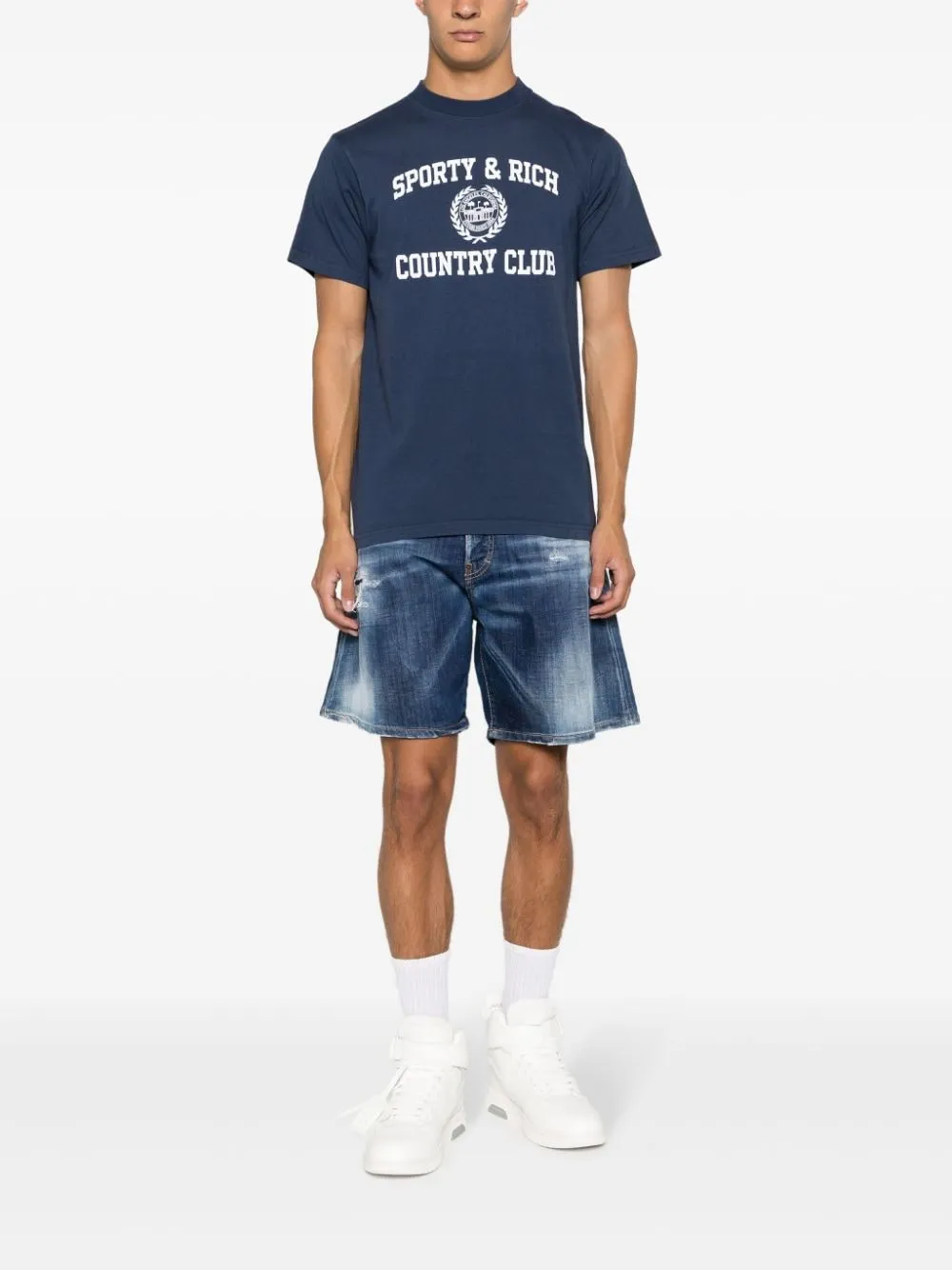SPORTY & RICH T-shirts and Polos Blue
