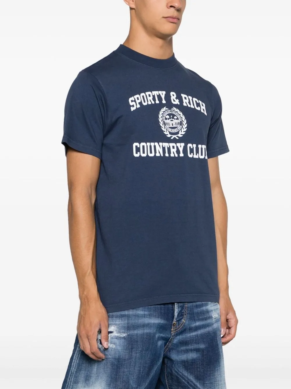 SPORTY & RICH T-shirts and Polos Blue