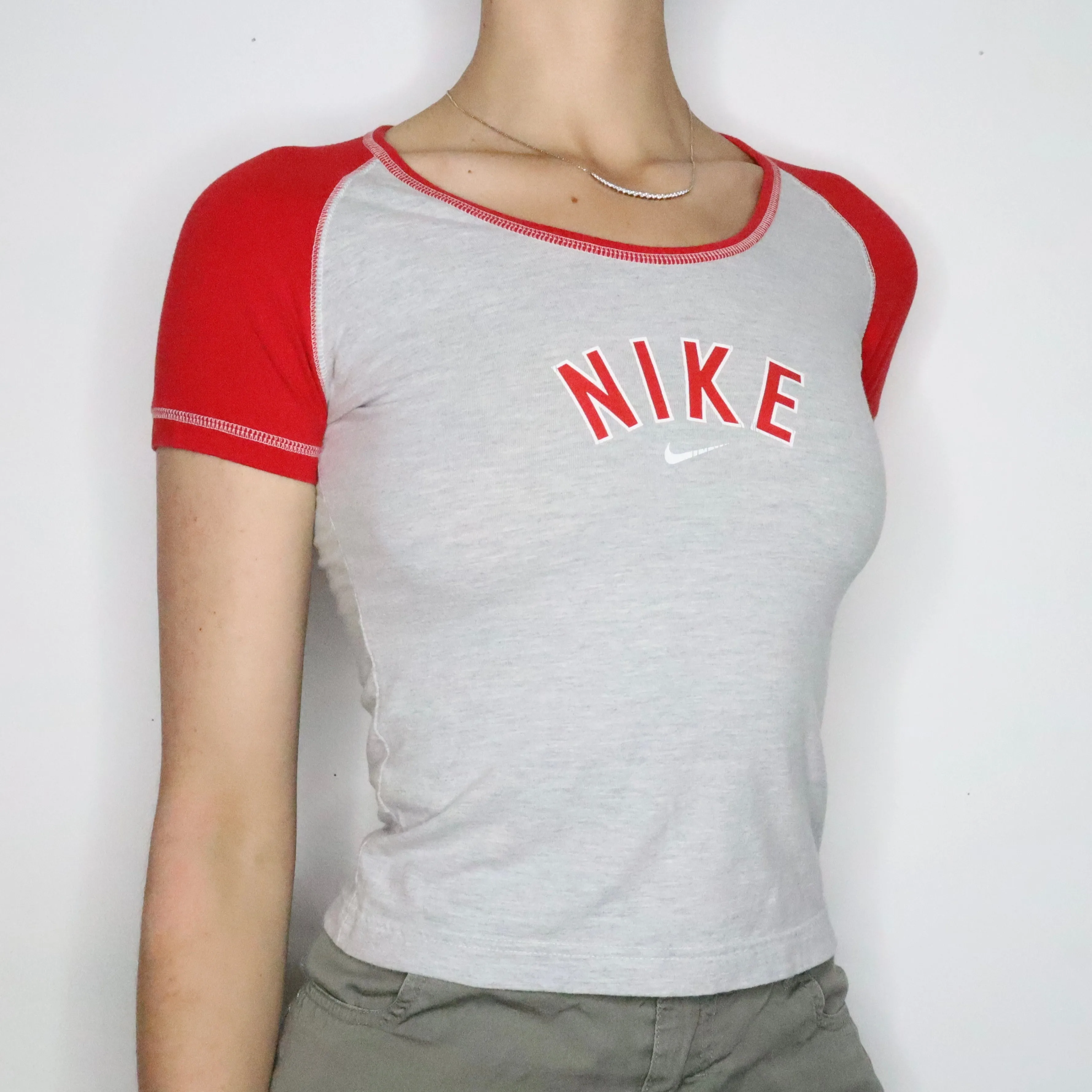 Sporty Nike Baseball Baby Tee (Small)