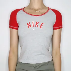 Sporty Nike Baseball Baby Tee (Small)