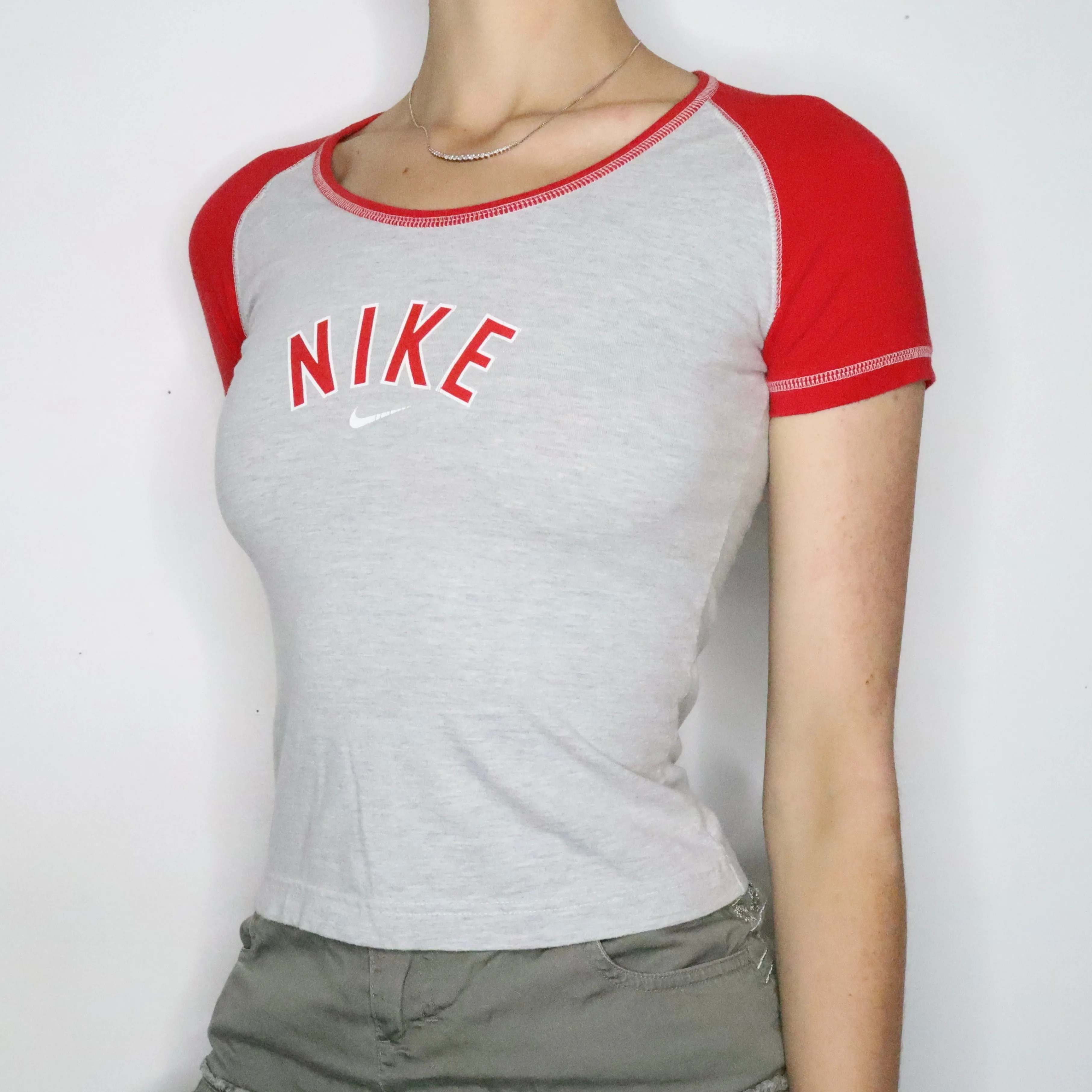 Sporty Nike Baseball Baby Tee (Small)