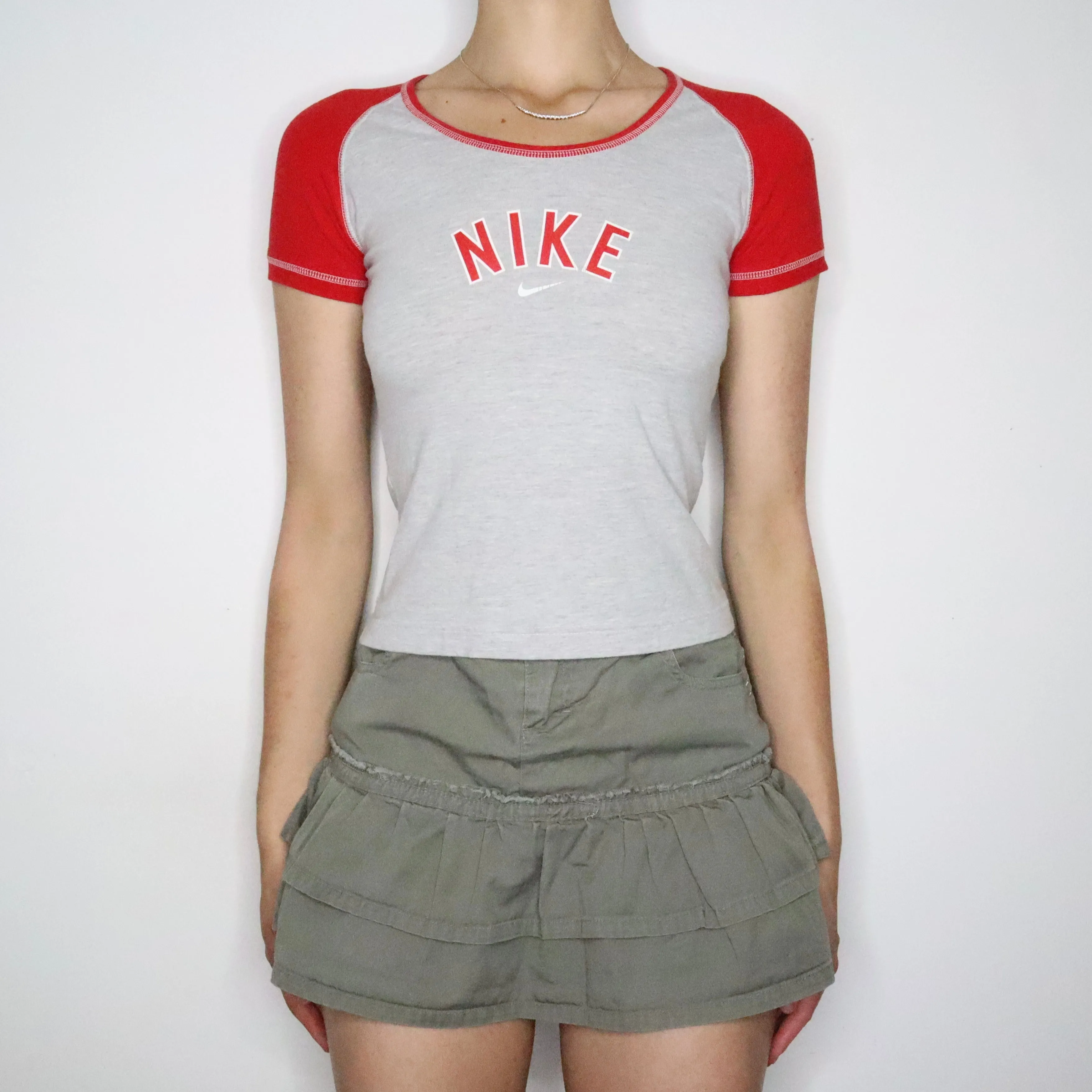 Sporty Nike Baseball Baby Tee (Small)