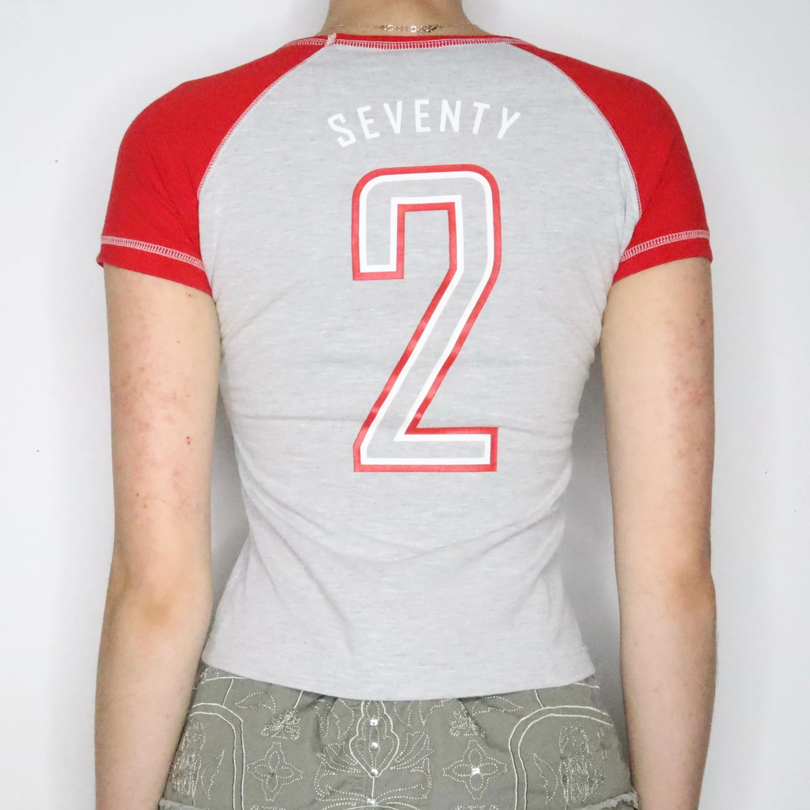 Sporty Nike Baseball Baby Tee (Small)