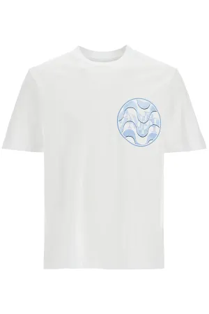 staggered wave t AMJYTE1057 WHITE