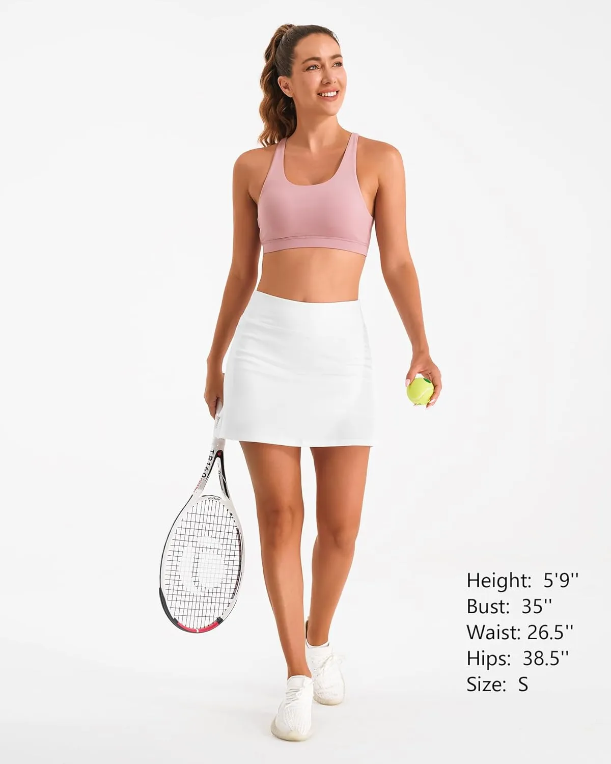Stelle Tennis Skirts for Women Athletic Skirt with Shorts Golf Skort Pocket High Waisted Skorts Workout Pickleball