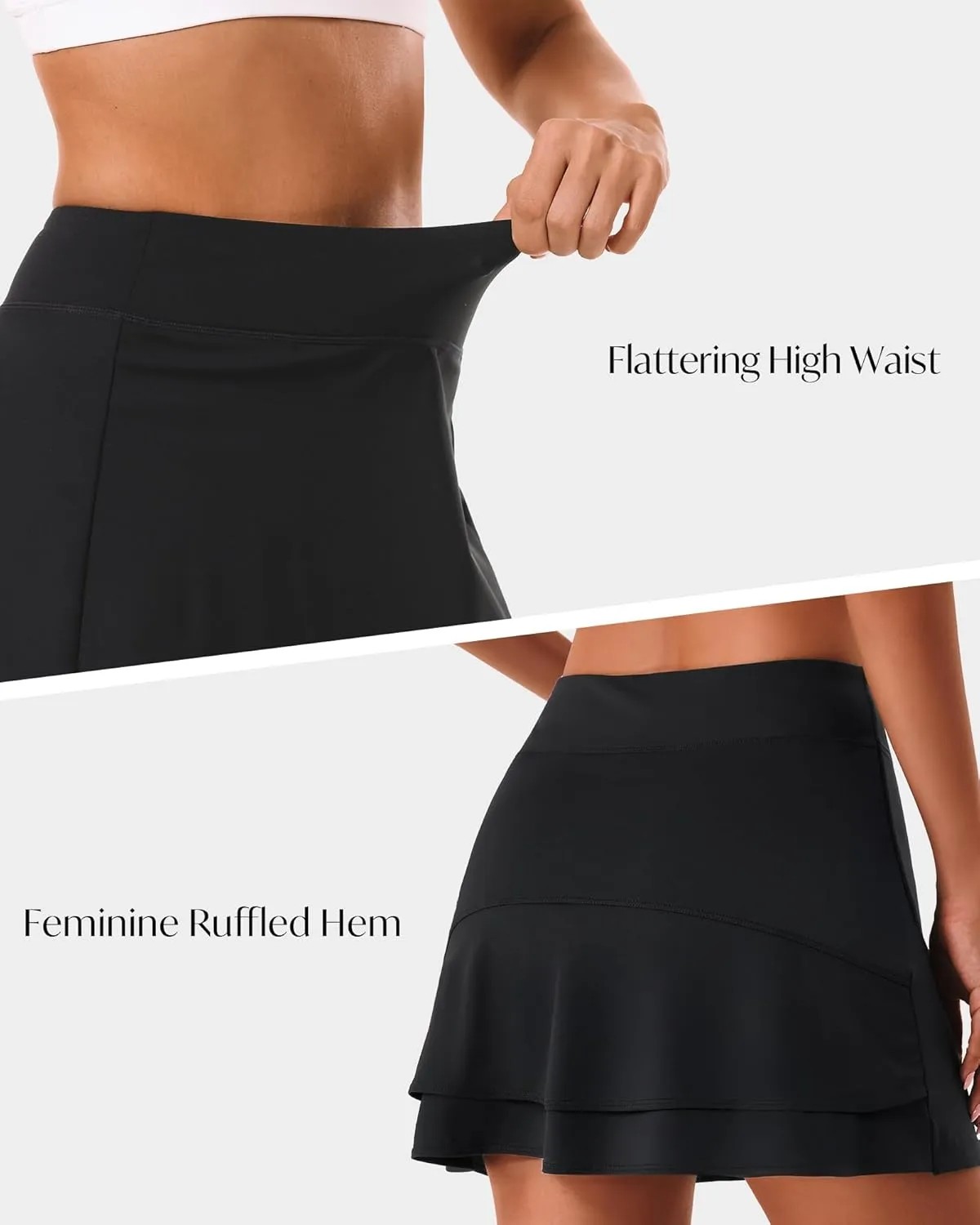 Stelle Tennis Skirts for Women Athletic Skirt with Shorts Golf Skort Pocket High Waisted Skorts Workout Pickleball