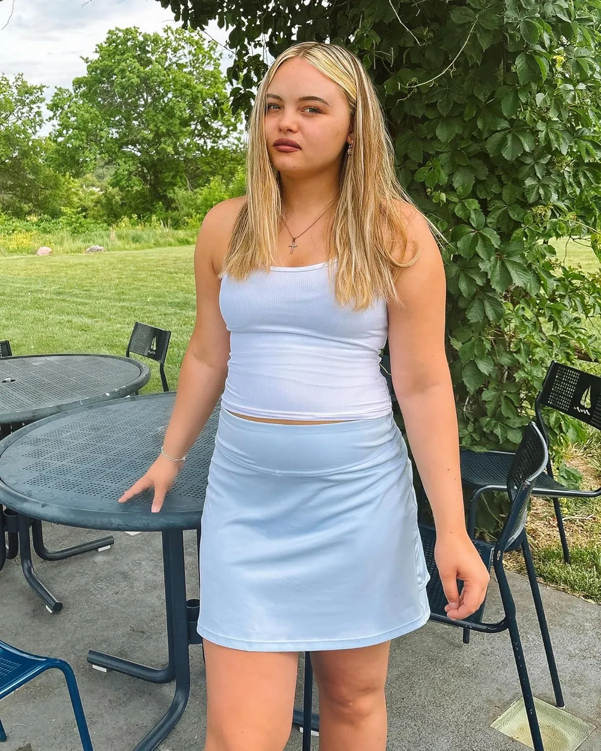 Stelle Tennis Skirts for Women Athletic Skirt with Shorts Golf Skort Pocket High Waisted Skorts Workout Pickleball