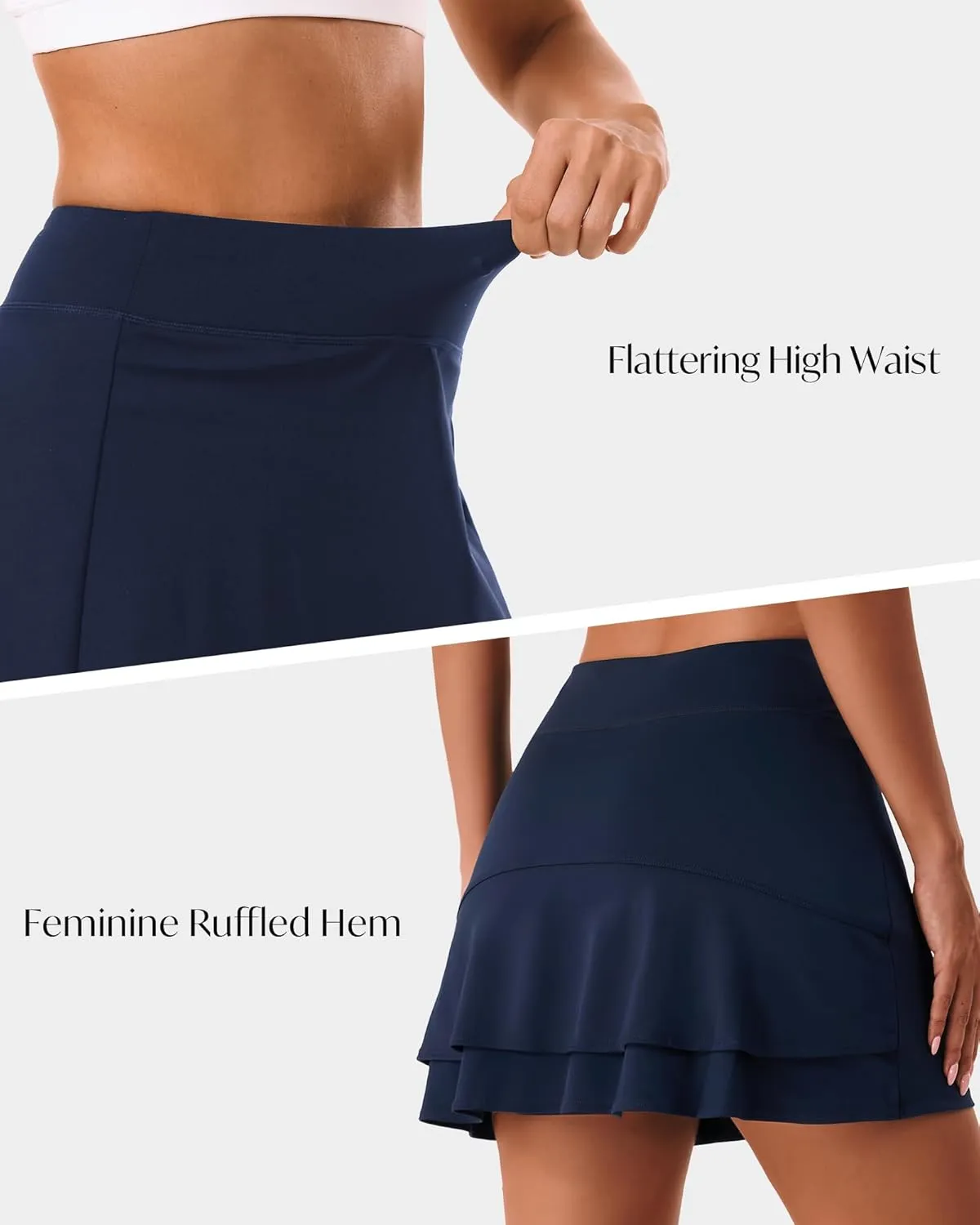 Stelle Tennis Skirts for Women Athletic Skirt with Shorts Golf Skort Pocket High Waisted Skorts Workout Pickleball