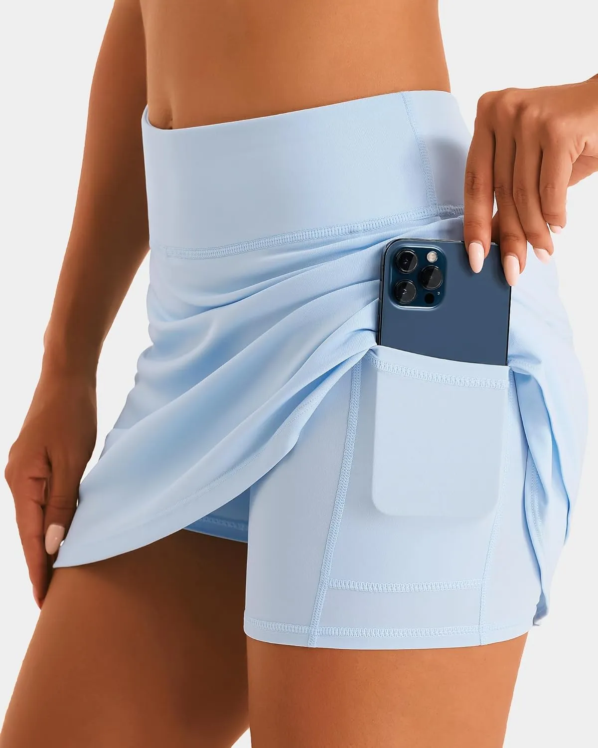 Stelle Tennis Skirts for Women Athletic Skirt with Shorts Golf Skort Pocket High Waisted Skorts Workout Pickleball