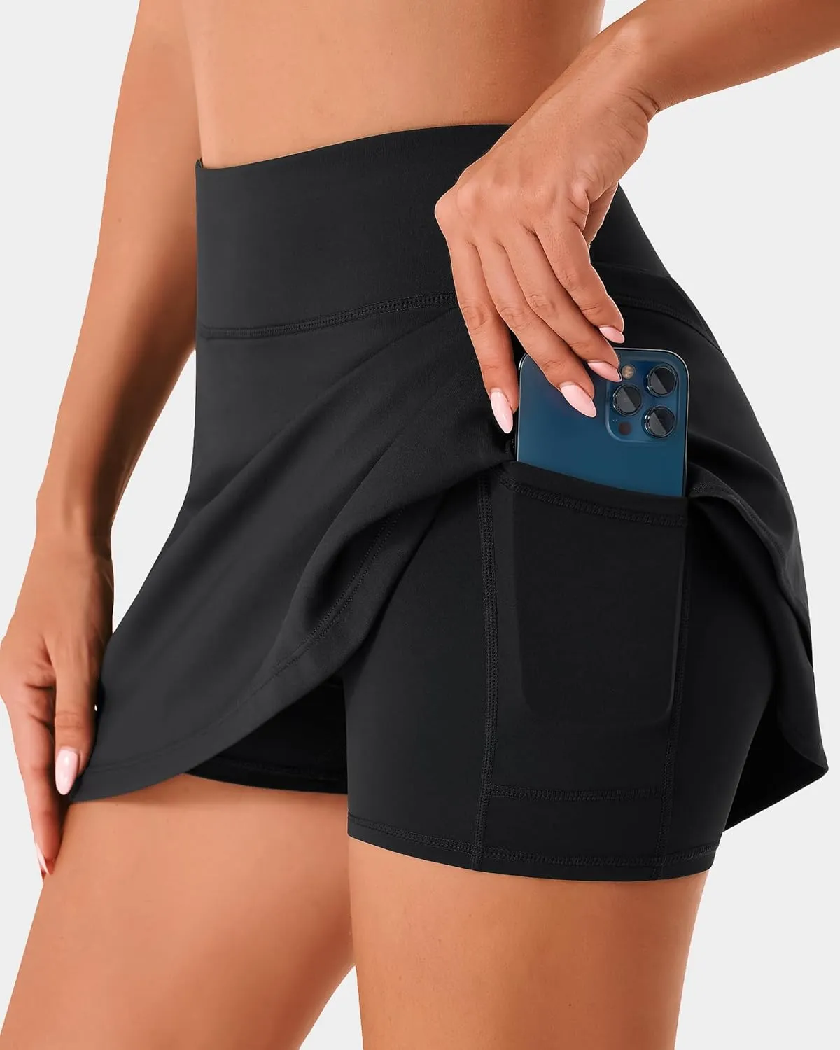 Stelle Tennis Skirts for Women Athletic Skirt with Shorts Golf Skort Pocket High Waisted Skorts Workout Pickleball