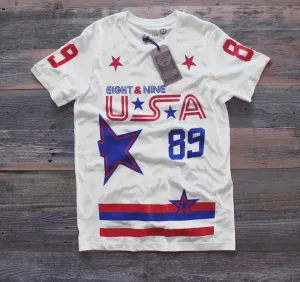 Stoner Hockey Jersey Tee White