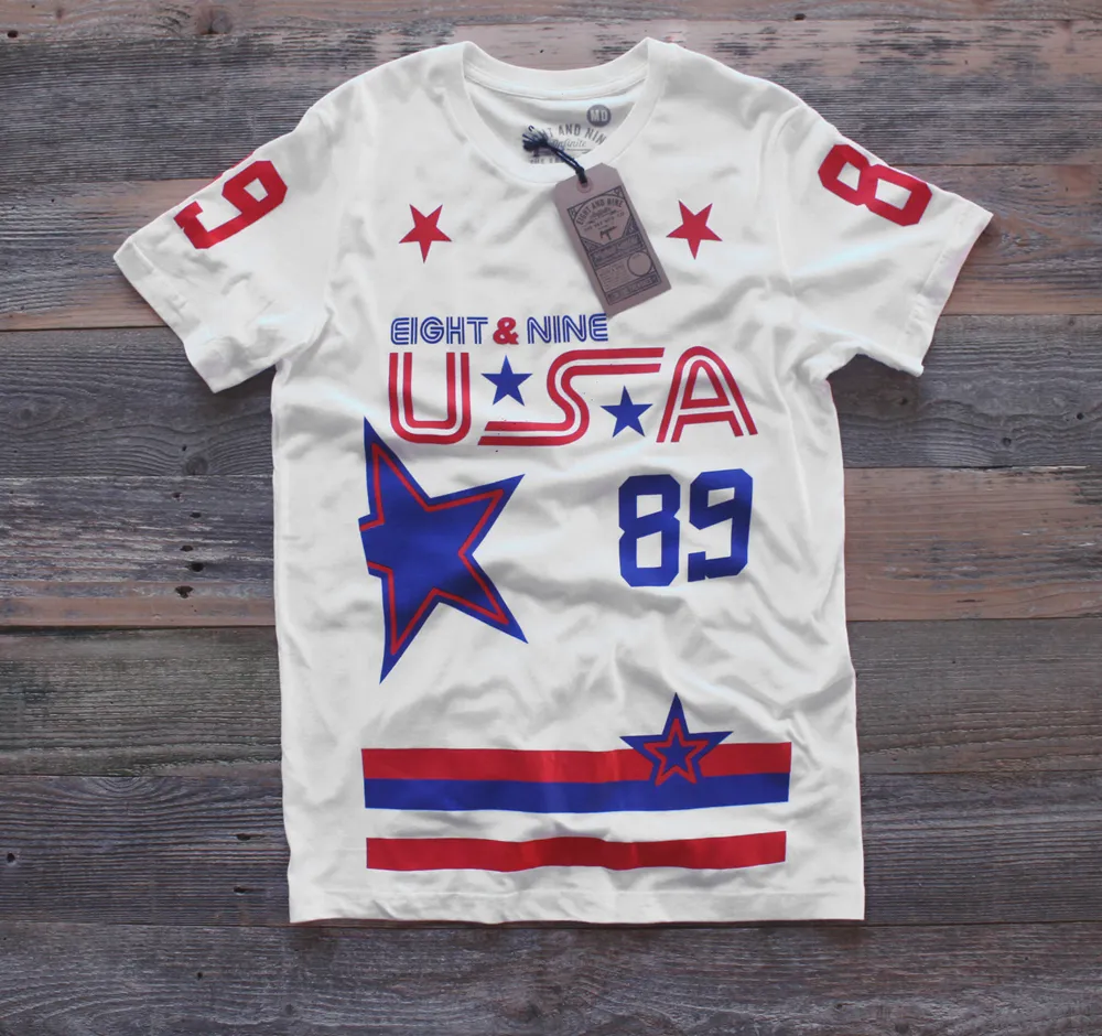 Stoner Hockey Jersey Tee White