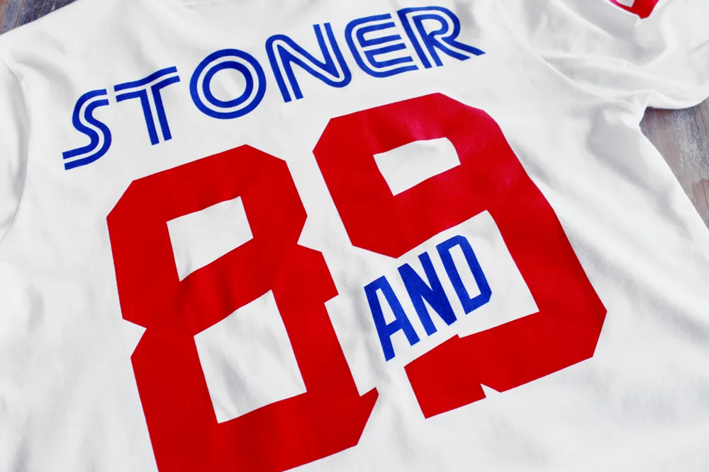 Stoner Hockey Jersey Tee White