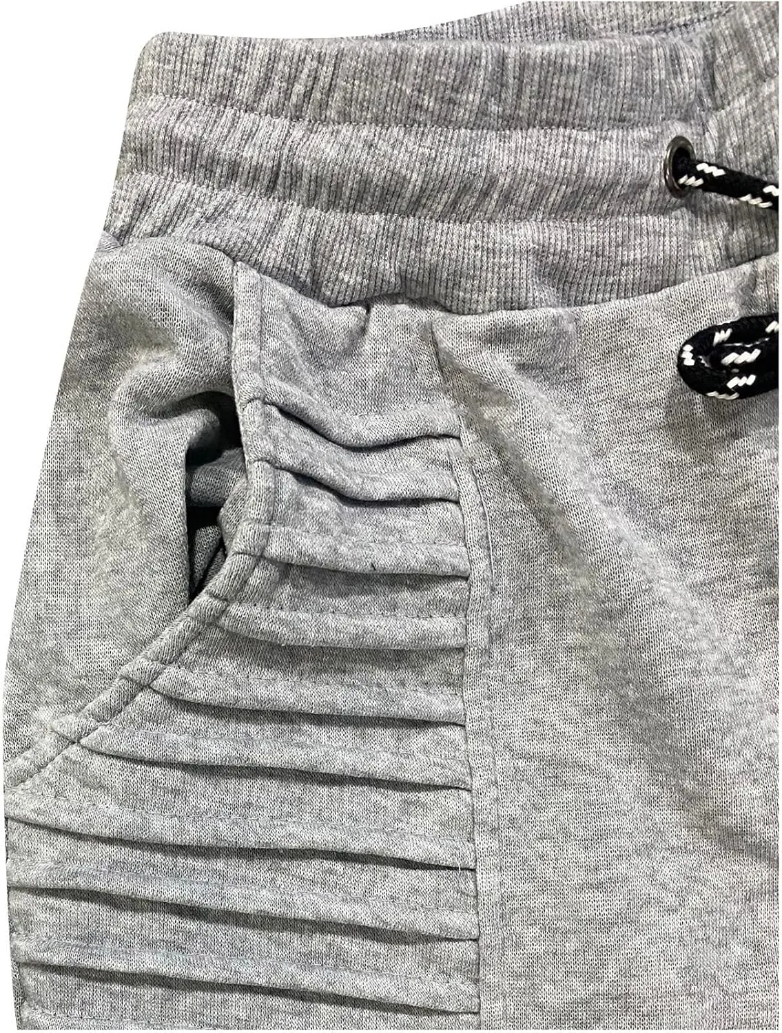 Stretch Fit Cargo Work Pants for Men 2023 Drawstring Hiking Jogger Athletic Pants Casual Beam Feet Sweatpants