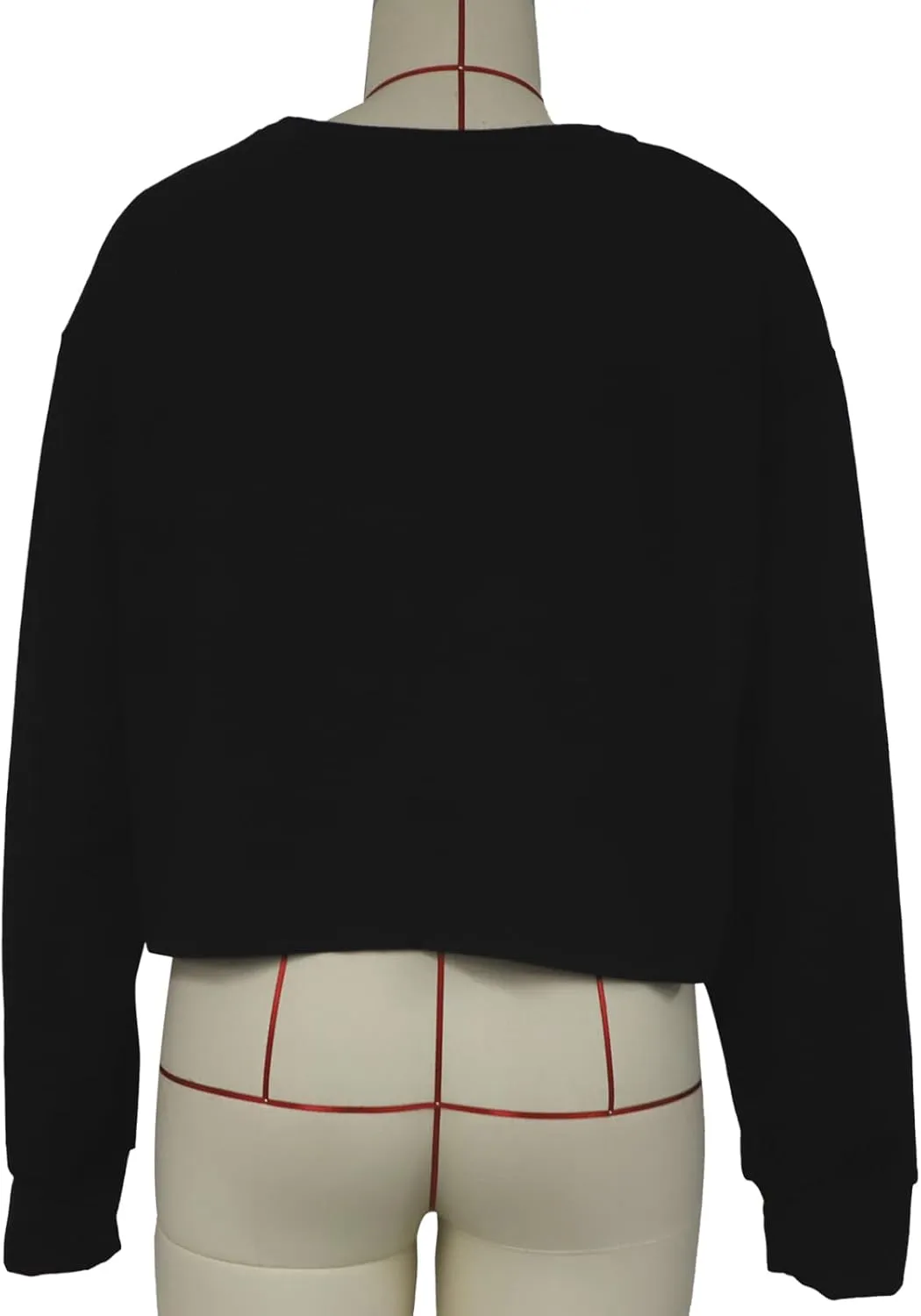 Sumtory Women Long Sleeve Crew Neck Sweat Shirts Loose Fit Letter Print Pullovers Crop Tee Tops