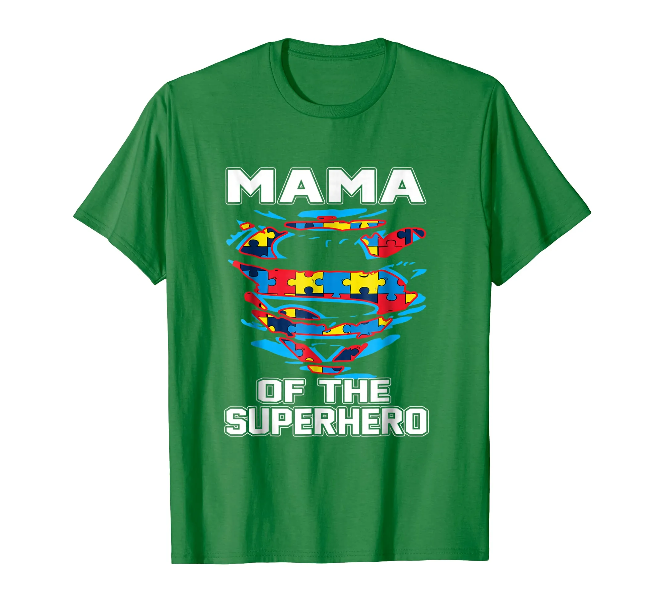 Super Mama Tshirt Autism Awareness Gift Mother Superhero