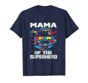 Super Mama Tshirt Autism Awareness Gift Mother Superhero
