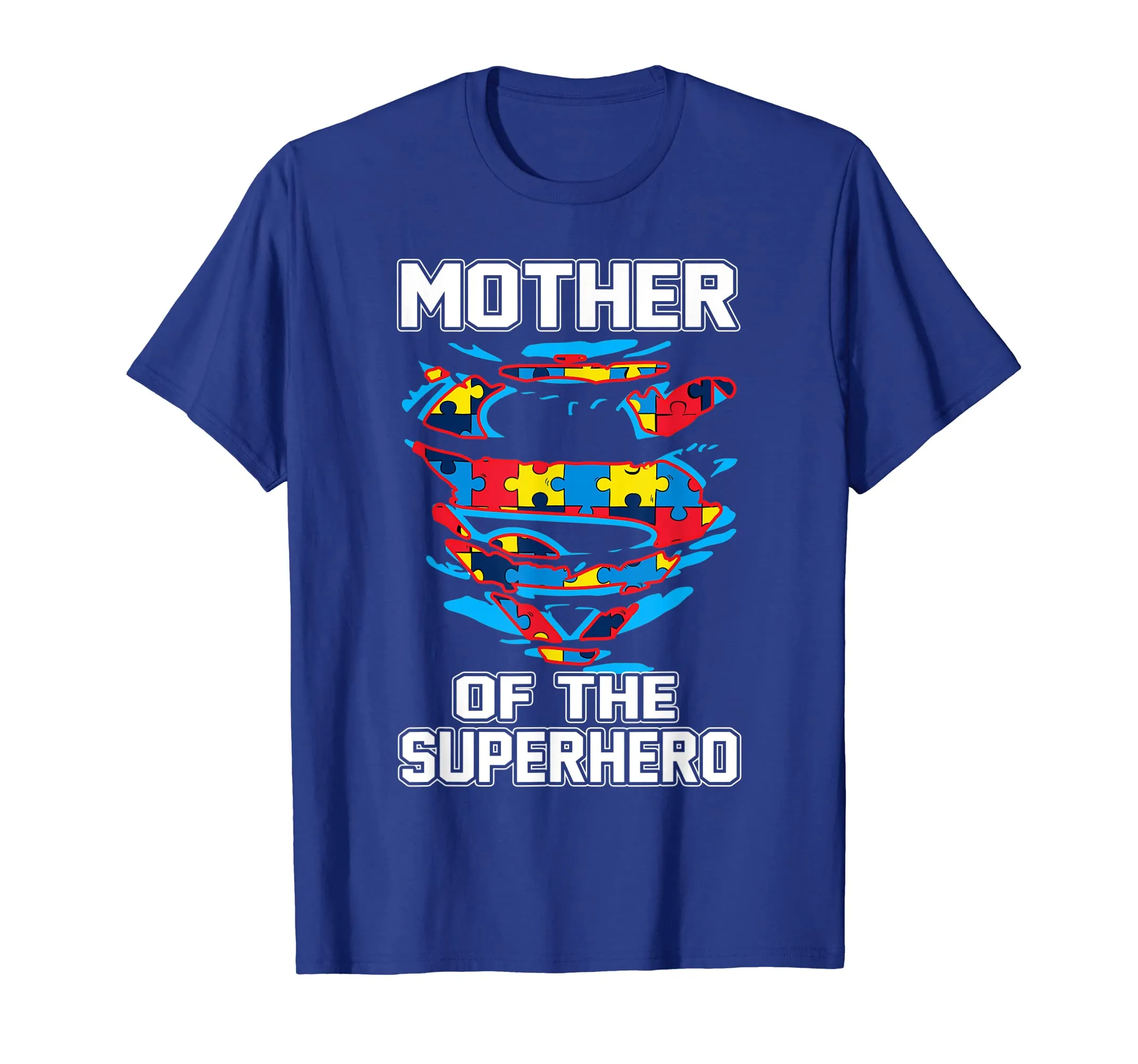 Super Mother Tshirt Autism Awareness Gift Mother Superhero