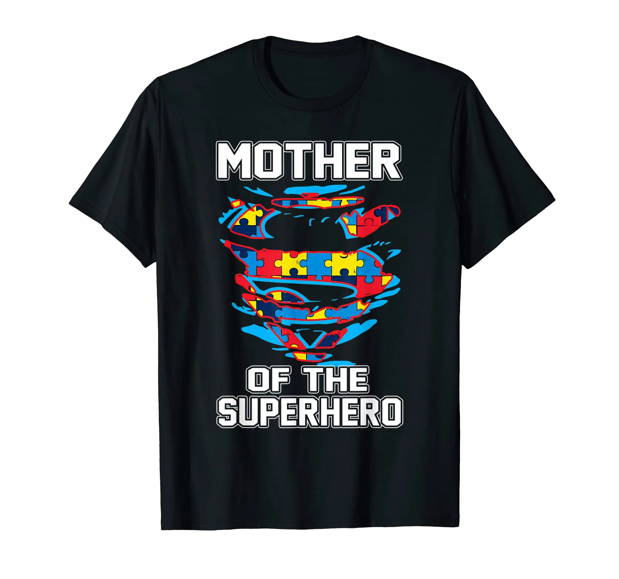 Super Mother Tshirt Autism Awareness Gift Mother Superhero