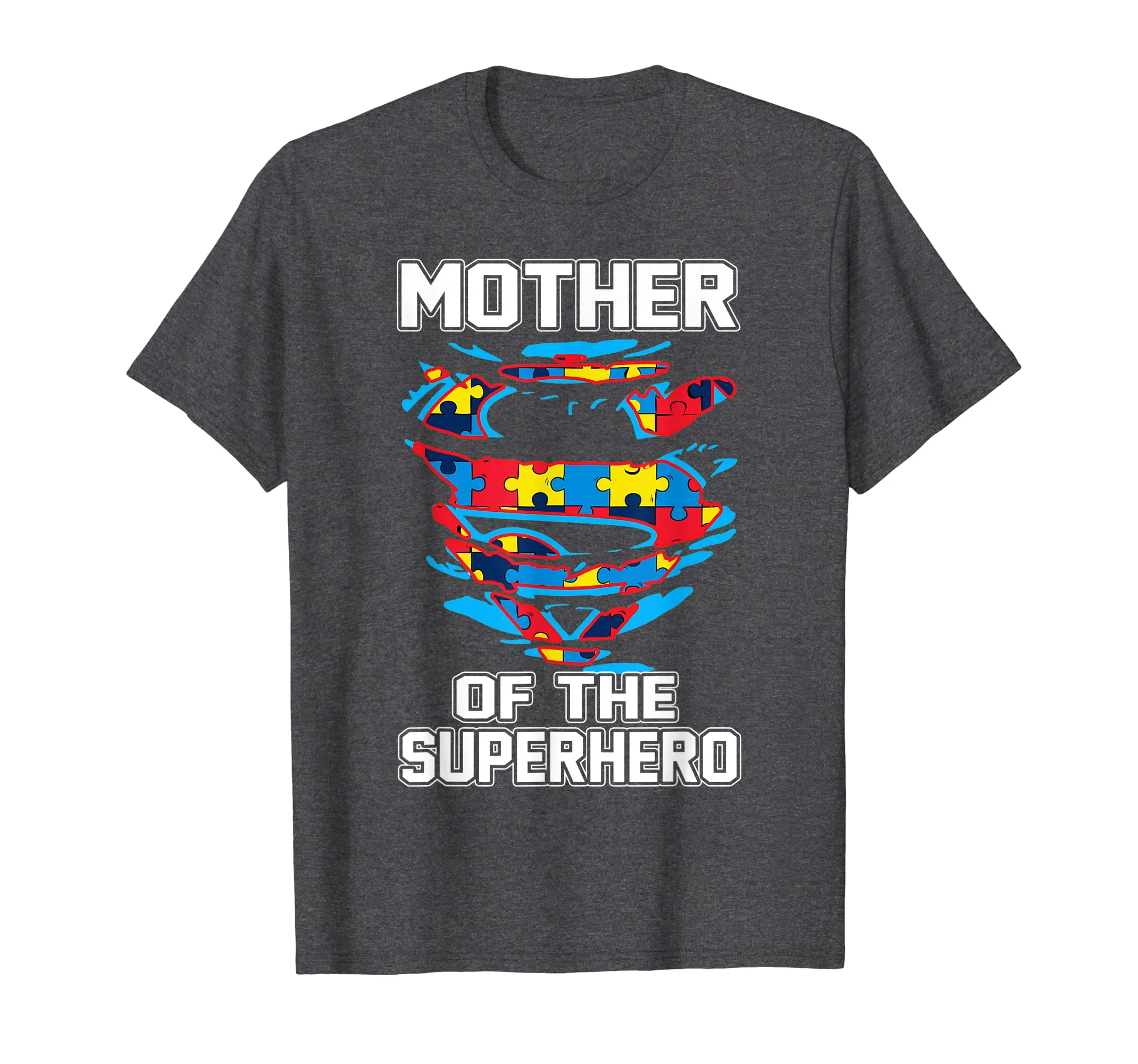 Super Mother Tshirt Autism Awareness Gift Mother Superhero