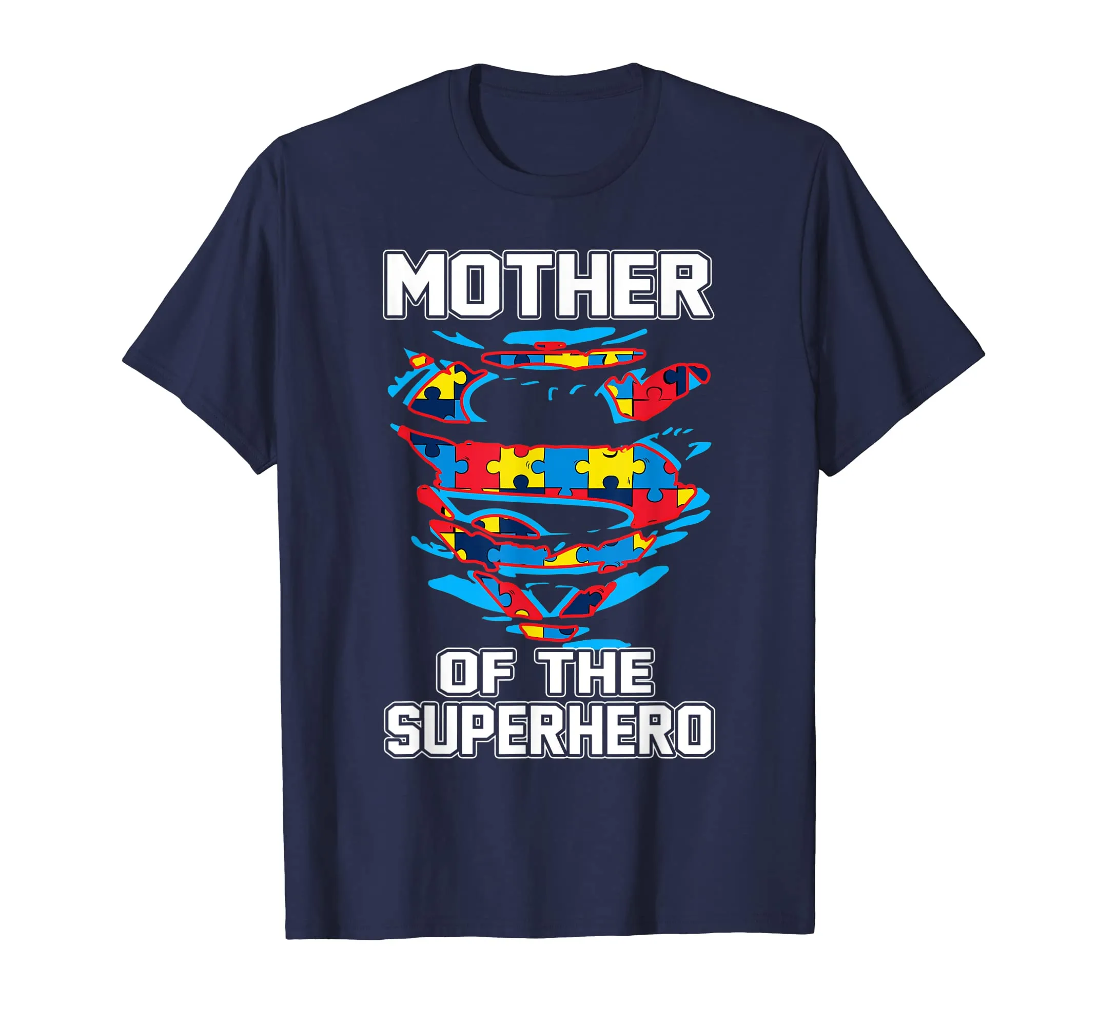 Super Mother Tshirt Autism Awareness Gift Mother Superhero