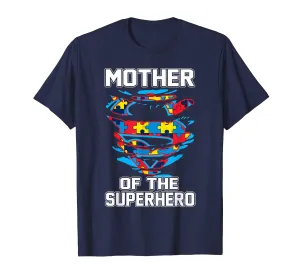 Super Mother Tshirt Autism Awareness Gift Mother Superhero