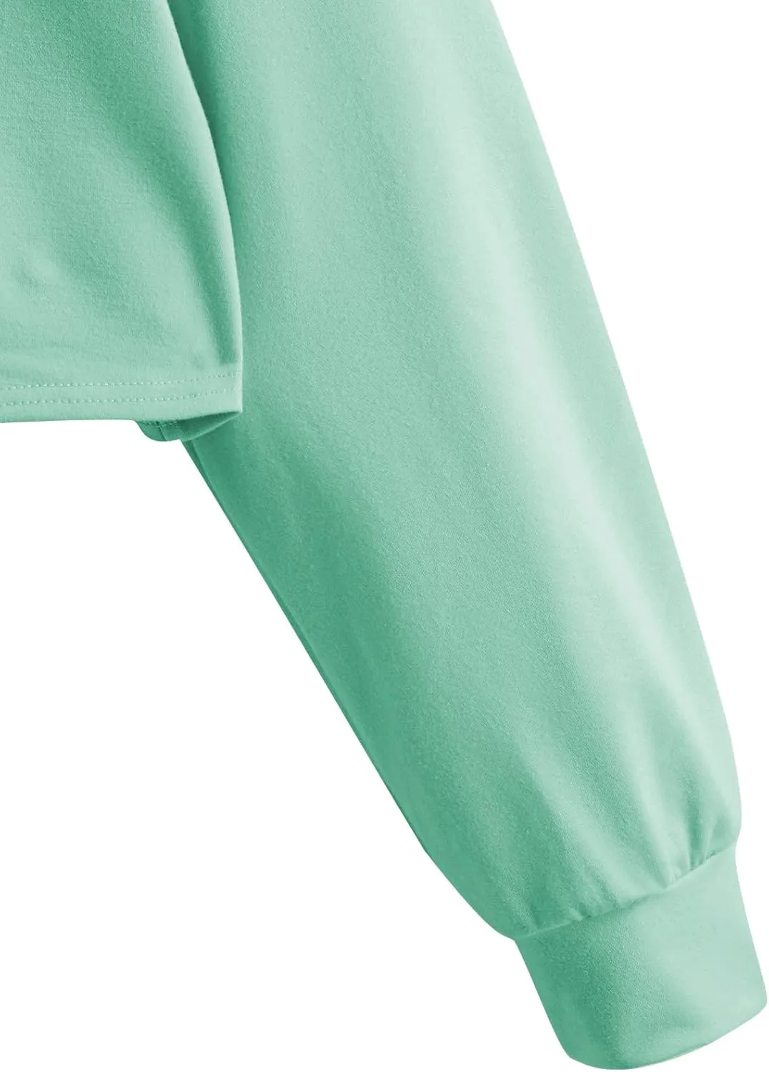 SweatyRocks Women's Casual Color Block Crop Tee Top Collar Long Sleeve Pullover Sweatshirt Tops