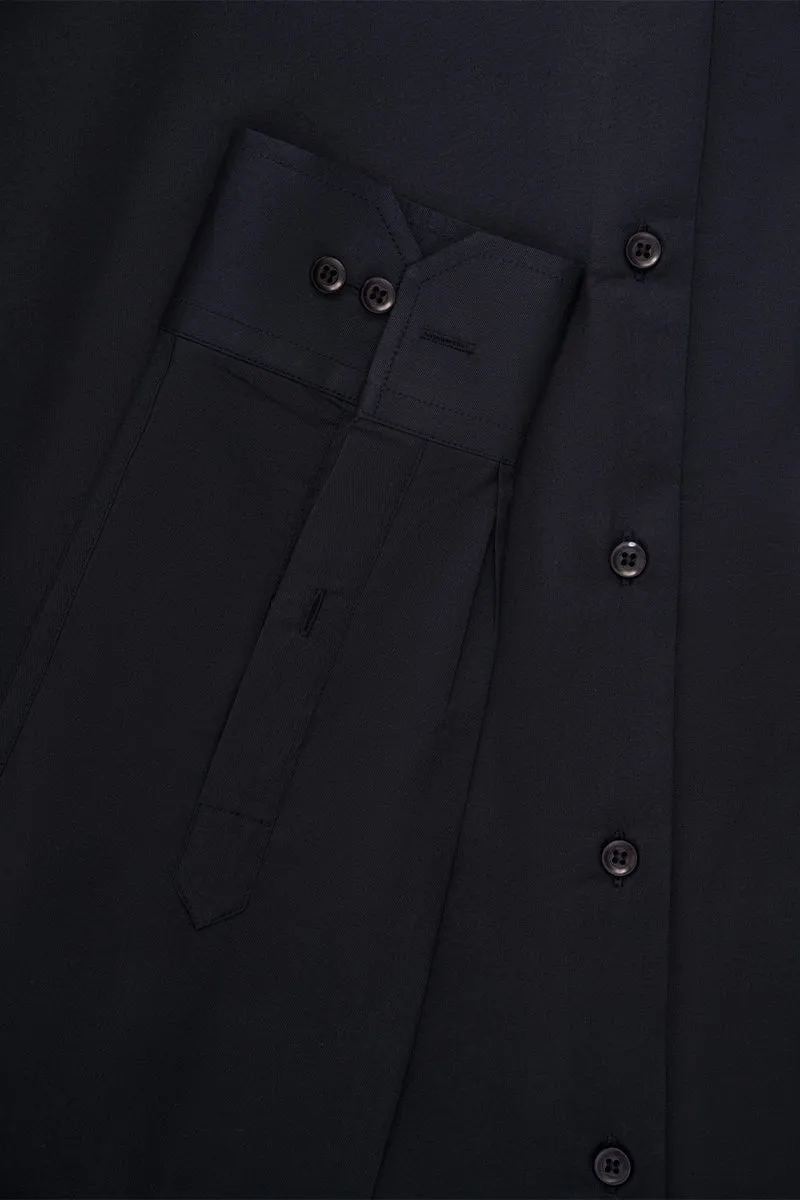 TAILORED FIT BLACK FORMAL SHIRT