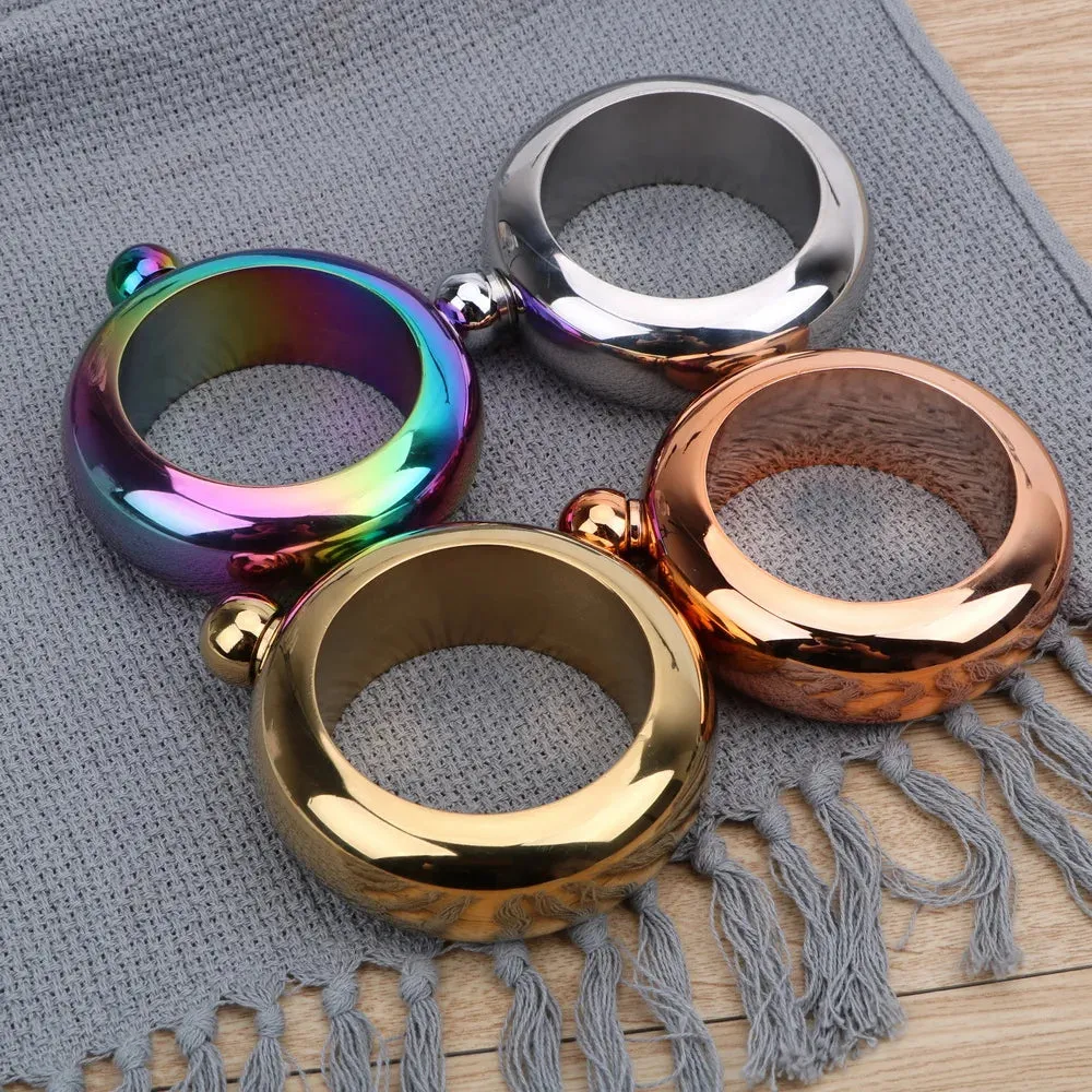 TEEK - 3.5oz Round Chic Hip Bangle Flask