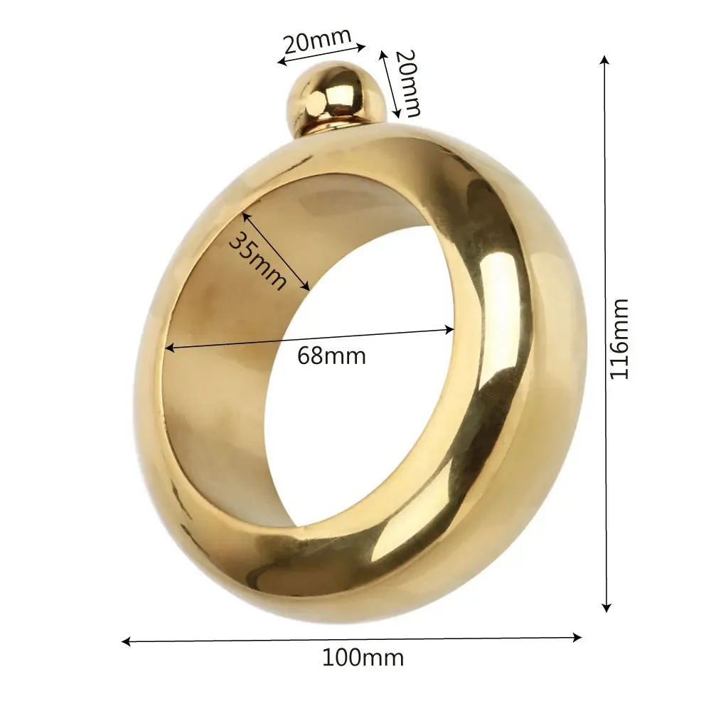 TEEK - 3.5oz Round Chic Hip Bangle Flask
