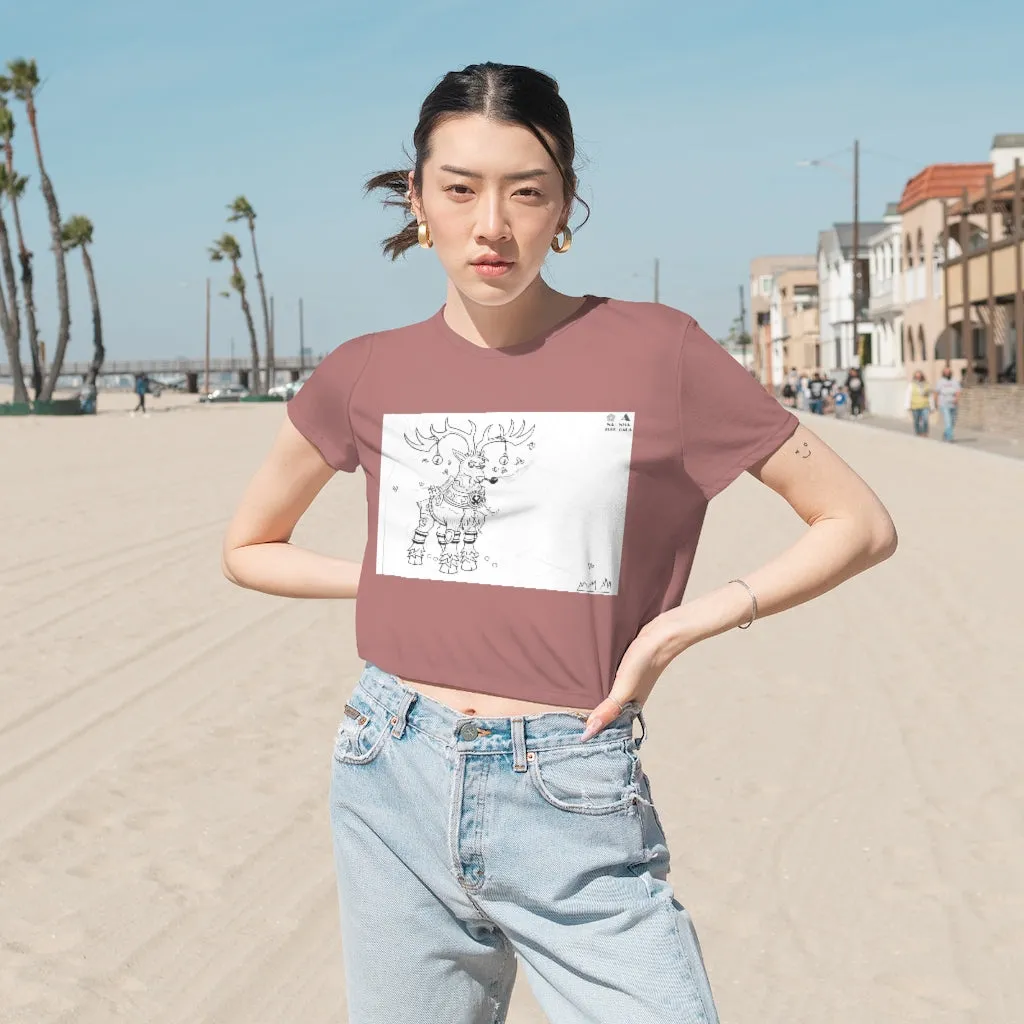Tempus Guardian of the Harvest Women's Flowy Cropped Tee