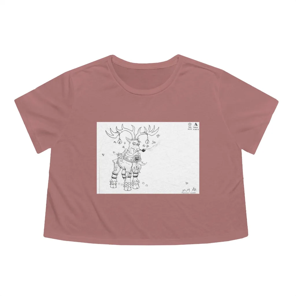 Tempus Guardian of the Harvest Women's Flowy Cropped Tee