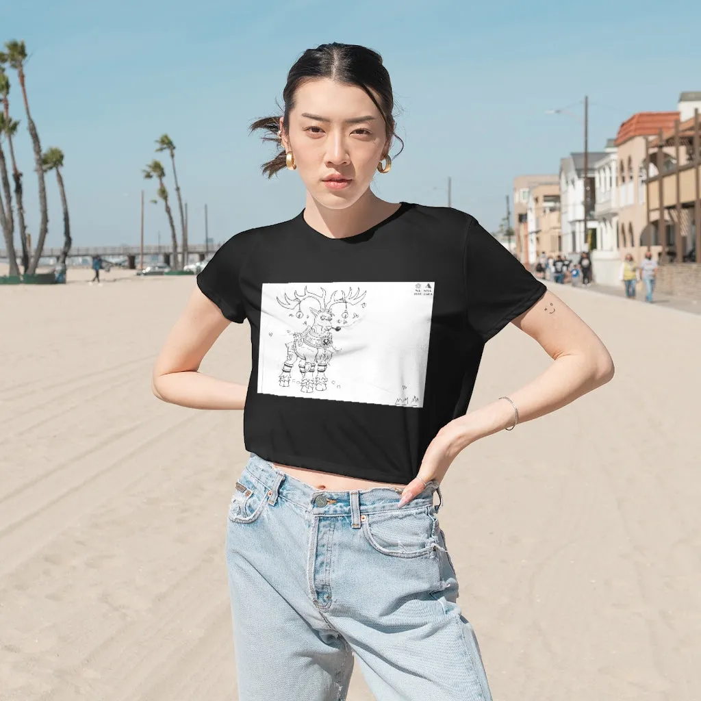 Tempus Guardian of the Harvest Women's Flowy Cropped Tee