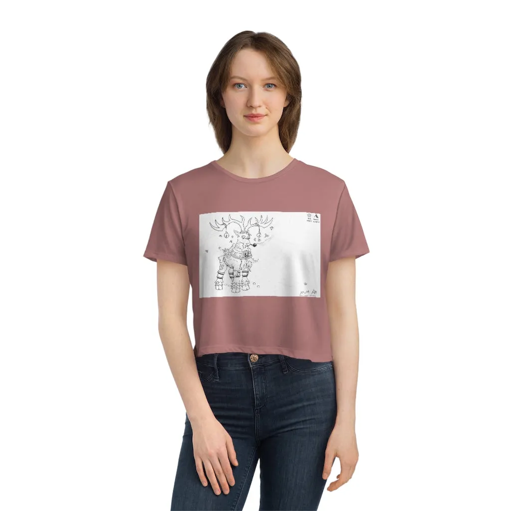 Tempus Guardian of the Harvest Women's Flowy Cropped Tee