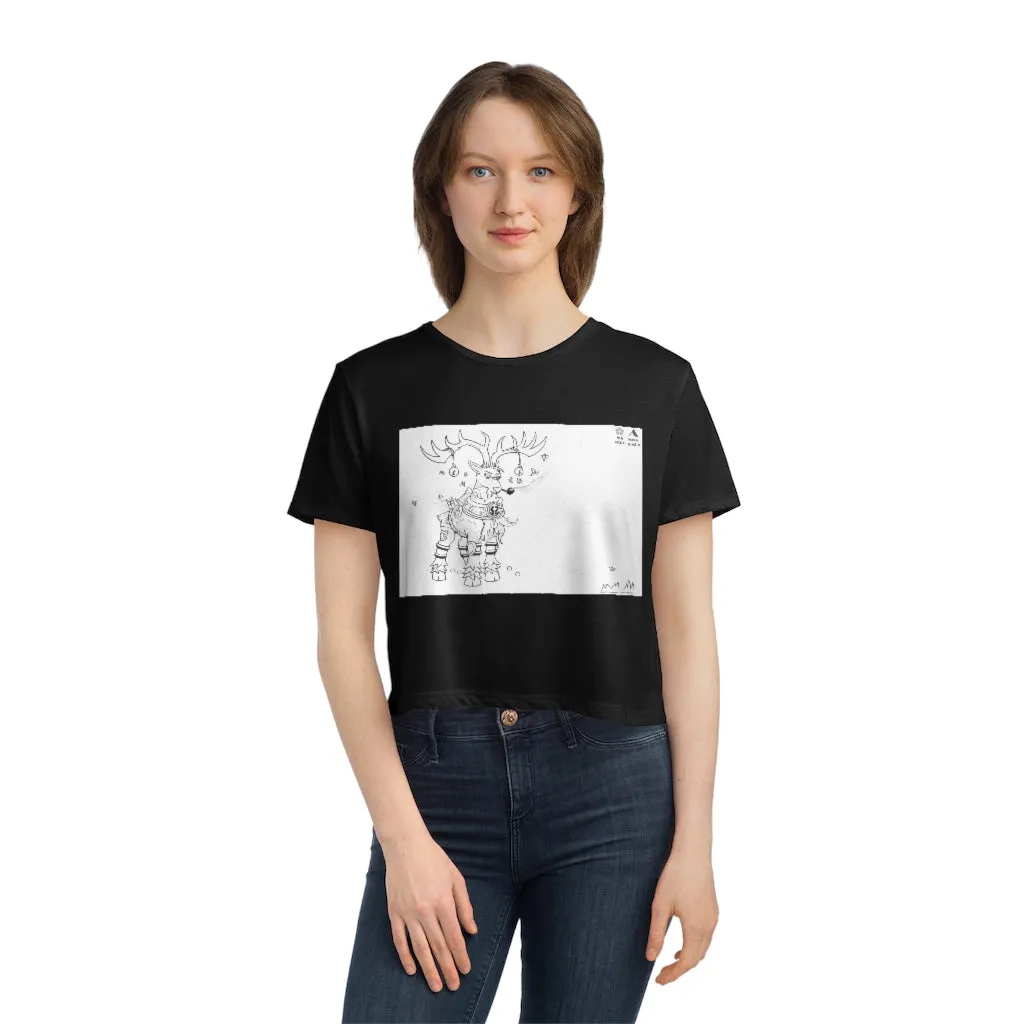 Tempus Guardian of the Harvest Women's Flowy Cropped Tee