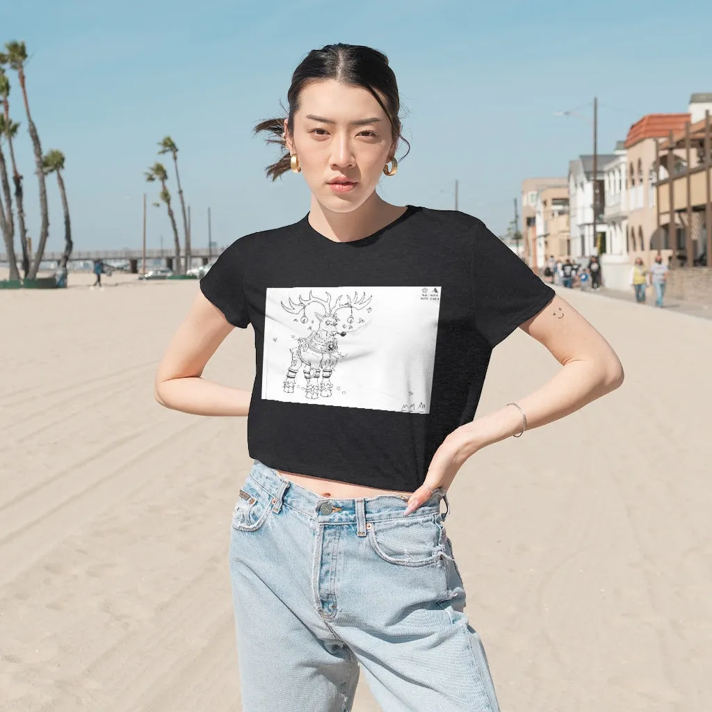 Tempus Guardian of the Harvest Women's Flowy Cropped Tee