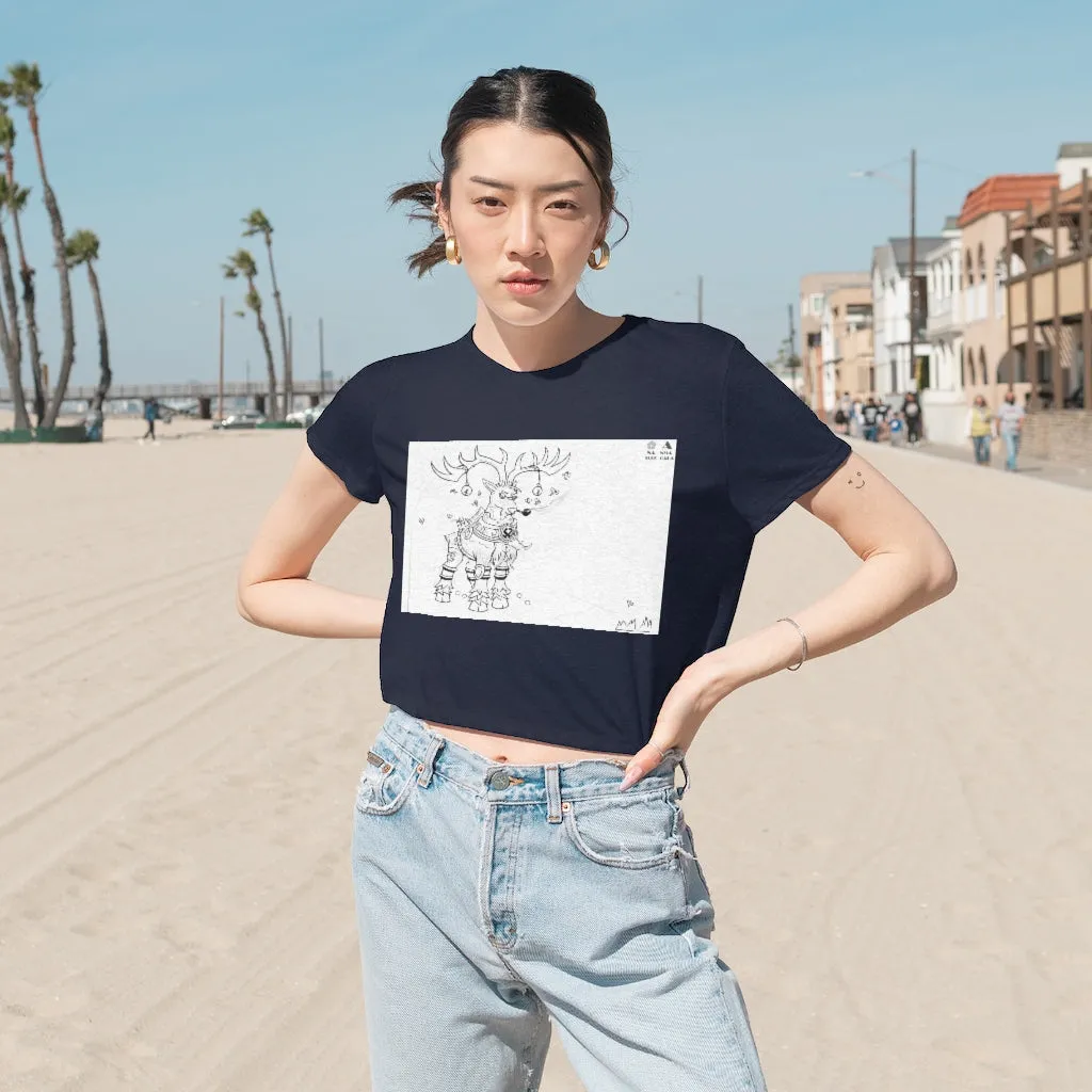 Tempus Guardian of the Harvest Women's Flowy Cropped Tee