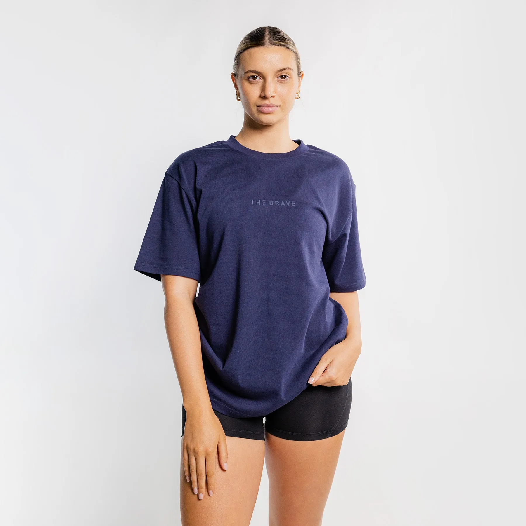 THE BRAVE - LIFESTYLE OVERSIZED T-SHIRT - DARK NAVY
