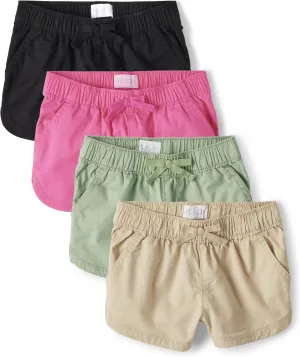 The Children's Place Girls' Twill Pull on Shorts